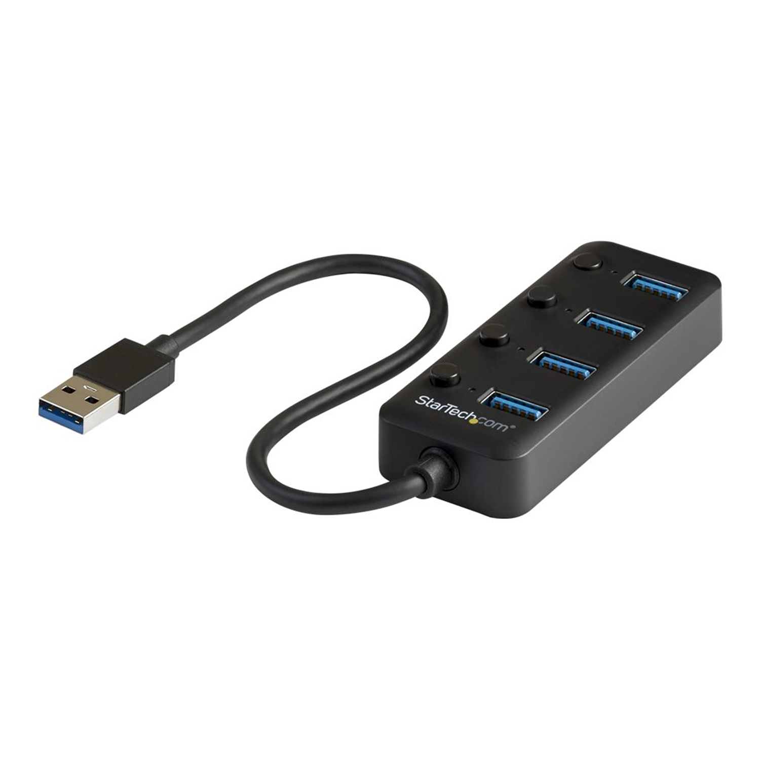 StarTech.com Hub USB 3.0 de 4 Puertos - Ladrón USB de 4 Puertos USB-A con Interruptores Individuales de Encendido/Apagado - Hub - 4 x USB 3.1 Gen 1 - sobremesa - para P/N: HB30C4AIB 1