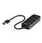 StarTech.com Hub USB 3.0 de 4 Puertos - Ladrón USB de 4 Puertos USB-A con Interruptores Individuales de Encendido/Apagado - Hub - 4 x USB 3.1 Gen 1 - sobremesa - para P/N: HB30C4AIB - Miniatura 2
