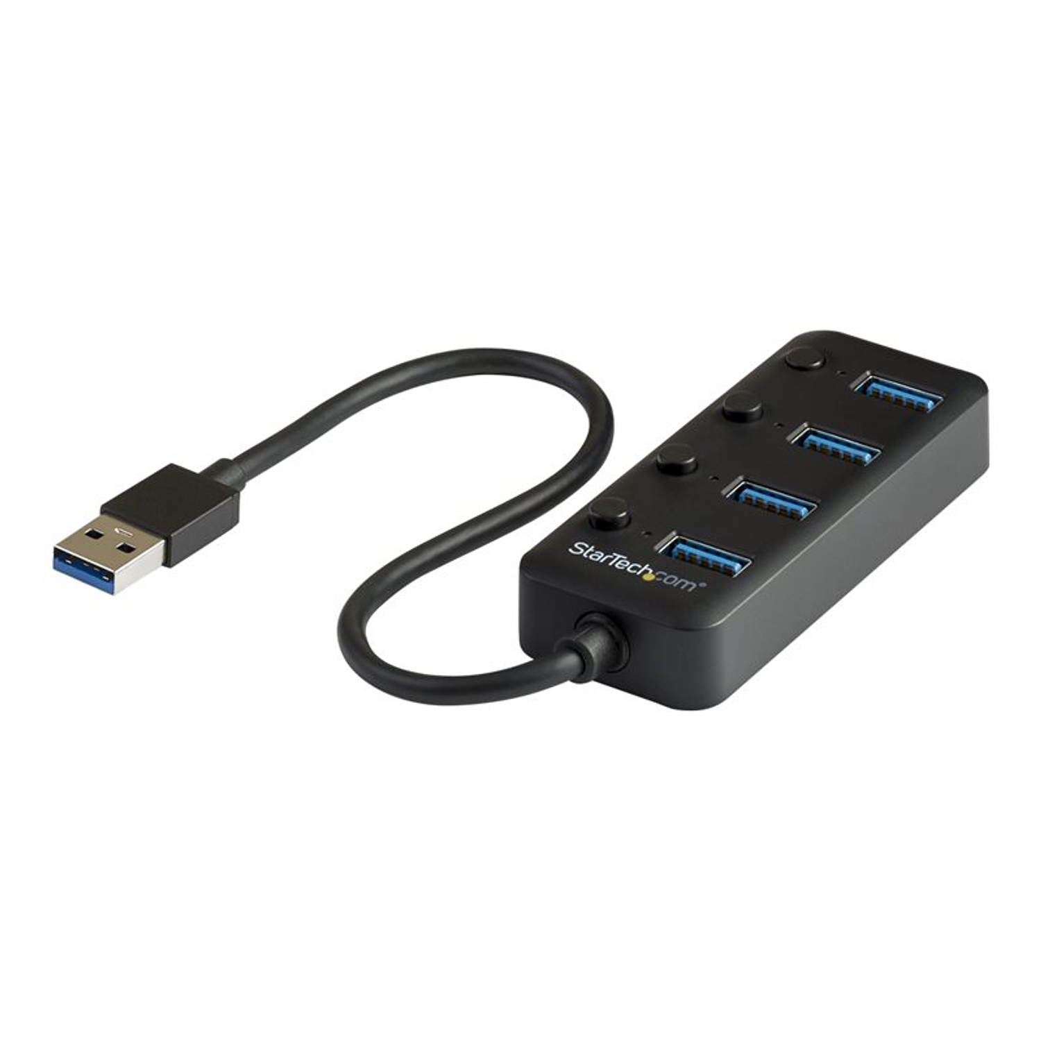 StarTech.com Hub USB 3.0 de 4 Puertos - Ladrón USB de 4 Puertos USB-A con Interruptores Individuales de Encendido/Apagado - Hub - 4 x USB 3.1 Gen 1 - sobremesa - para P/N: HB30C4AIB 3