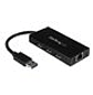 StarTech.com Hub USB 3.0 de Aluminio con Cable - Concentrador de 3 Puertos USB con Adaptador de Red Ethernet Gigabit Externo - Hub - 3 x SuperSpeed USB 3.0 + 1 x 10/100/1000 - sobremesa - para P/N: PE - Miniatura 7