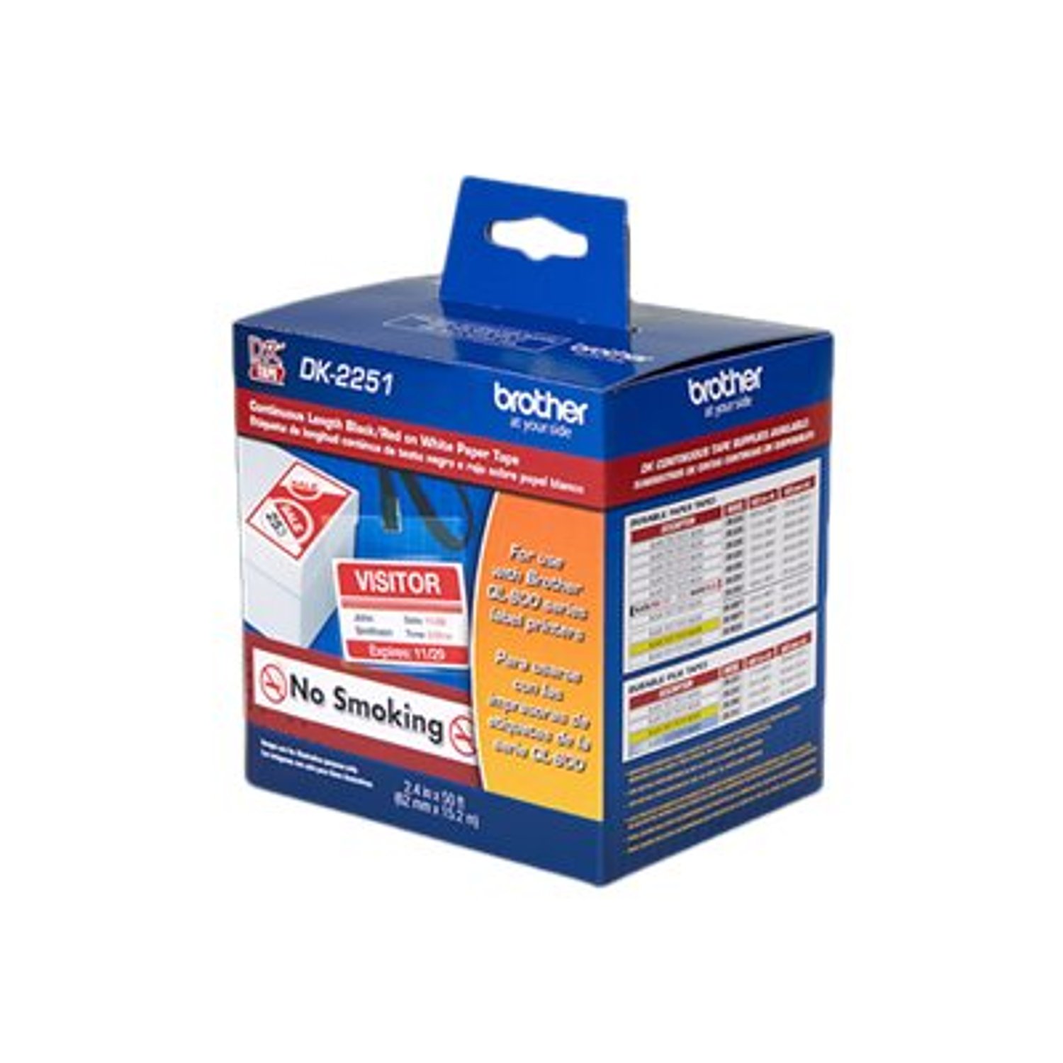 Brother DK2251 Etiqueta Continua QL Serie 800 Bicolor 1