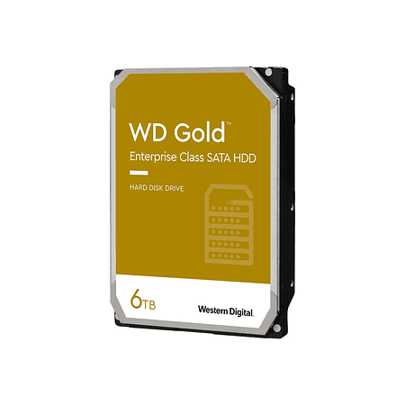 Western Digital Gold SATA HDD de Clase Empresarial 6TB 3.5 SATA