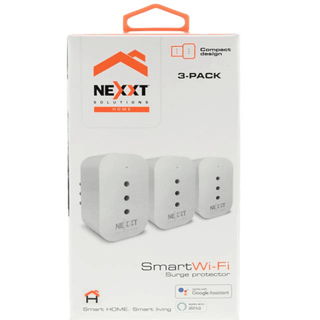 Nexxt Home Pack de 3 Enchufes Inteligentes Wi-Fi 1250W max
