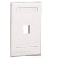 Panduit NK1FIWY Placa Frontal NetKey, Bolsillo p/etiqueta, 1 Puerto, Blanco  - Miniatura 1