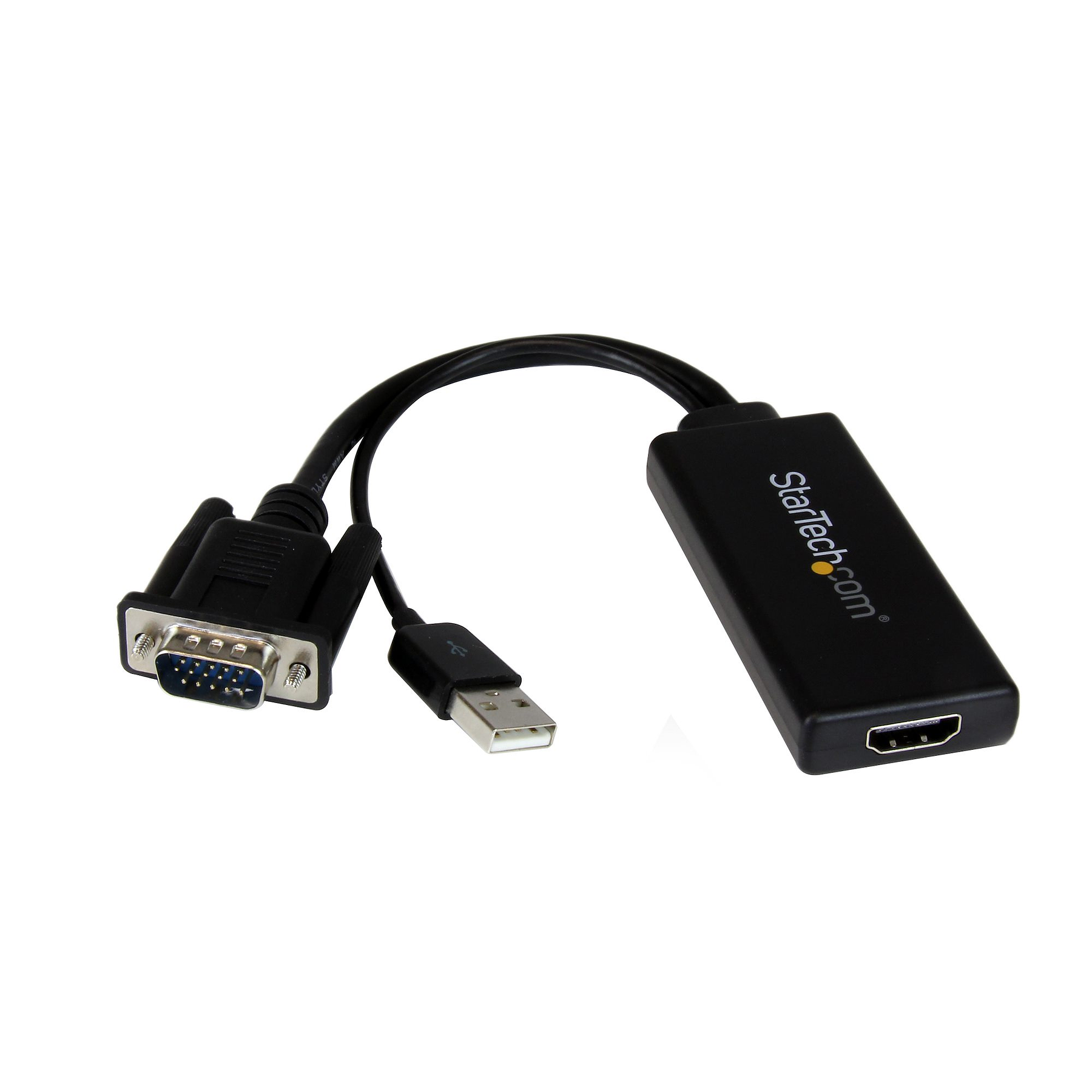 StarTech Adaptador VGA a HDMI con audio y alimentación USB