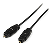 StarTech Cable 3m TosLink® Audio Digital Óptico SPDIF Delgado Negro