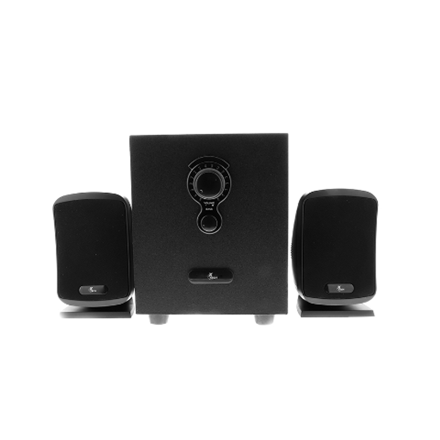 Xtech XTS-420 Parlantes 2.1 Canales, Graves de Madera, Satélites Metálicos, Sonido Envolvente, 10W RMS, Jack 3.5mm 1