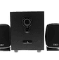 Xtech XTS-420 Parlantes 2.1 Canales, Graves de Madera, Satélites Metálicos, Sonido Envolvente, 10W RMS, Jack 3.5mm - thumbnail 1
