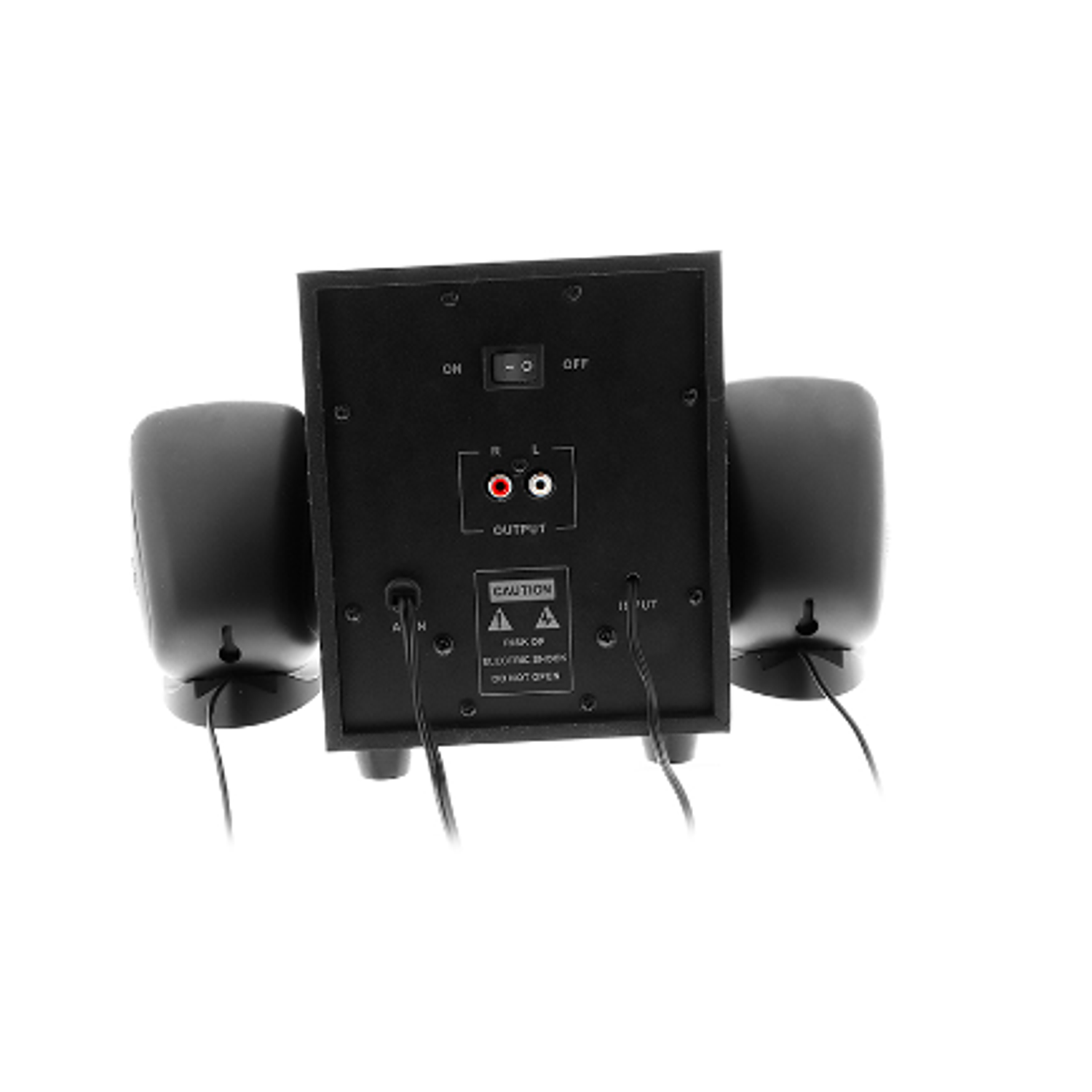 Xtech XTS-420 Parlantes 2.1 Canales, Graves de Madera, Satélites Metálicos, Sonido Envolvente, 10W RMS, Jack 3.5mm 3