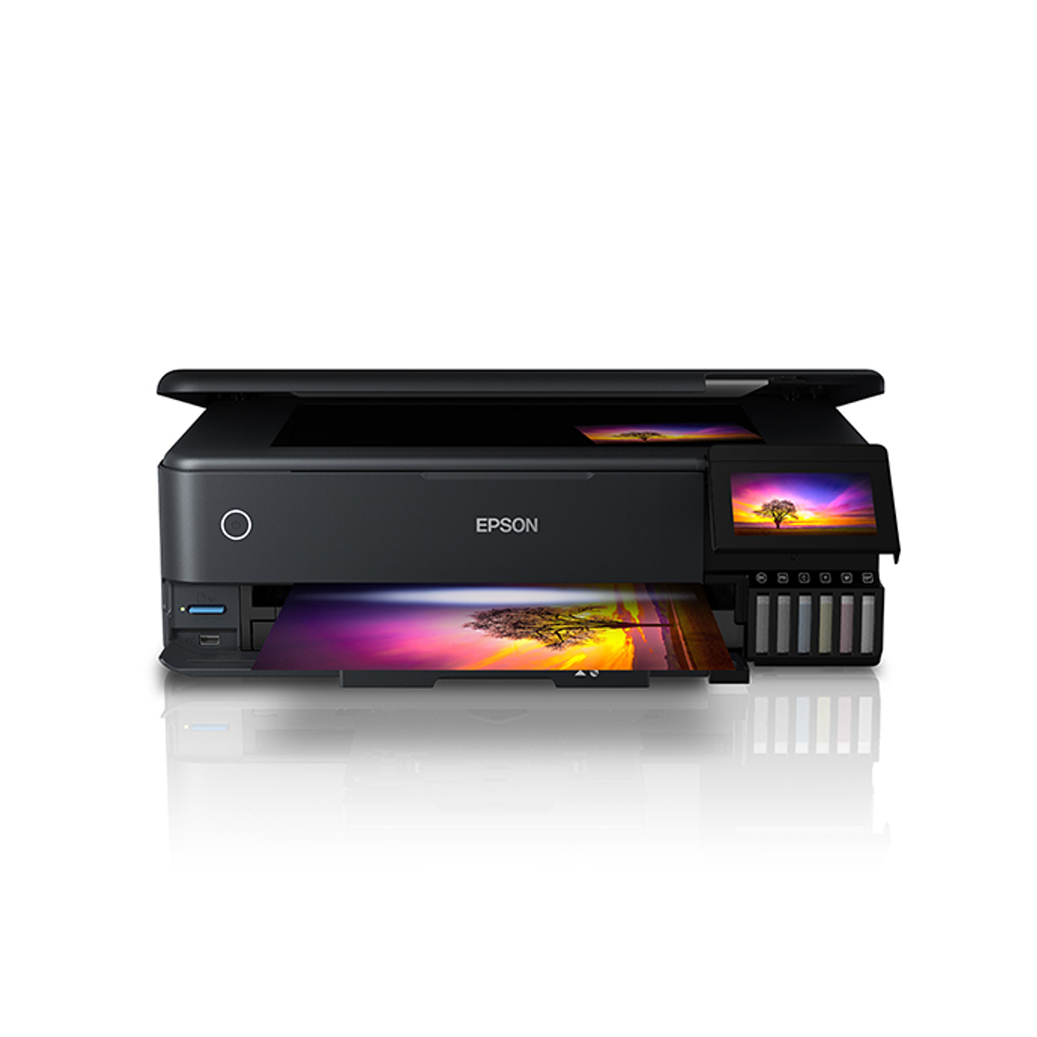 Epson L8180, Impresora Multifuncional, Fotográfica, Ecotank, Tinta Color, 32 ppm, 1440dpi, Wi-Fi, Ethernet, USB 1
