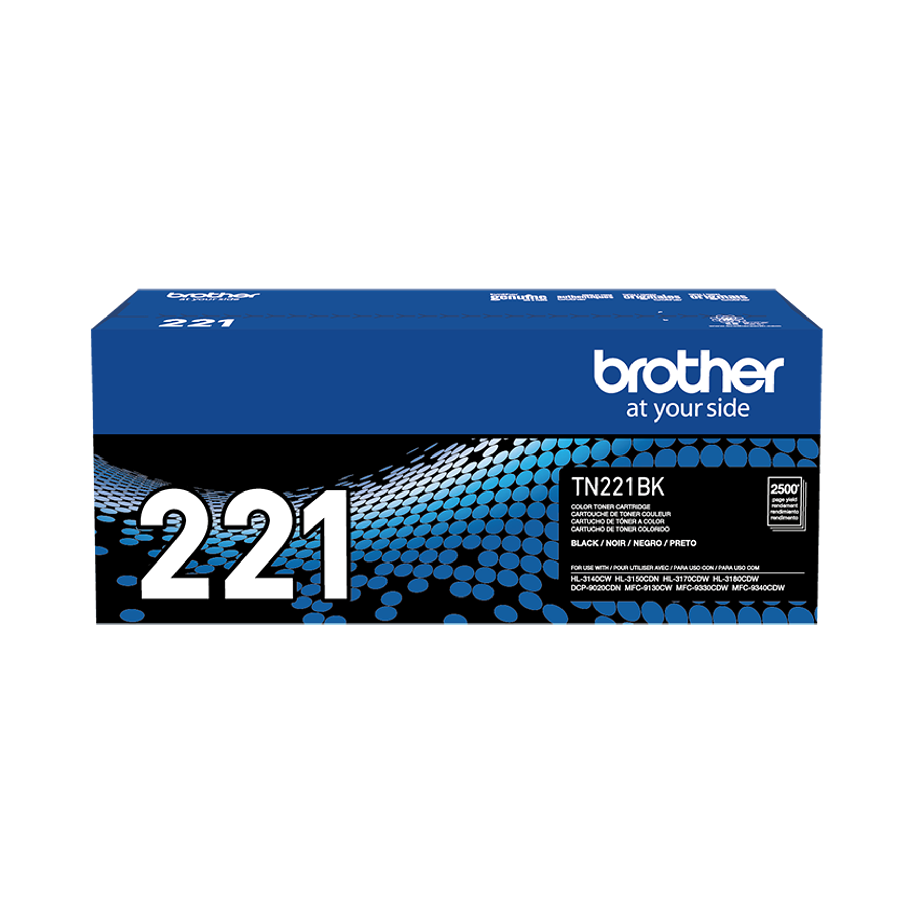 Brother TN221BK Toner Color Negro Rendimiento 2.500 Páginas