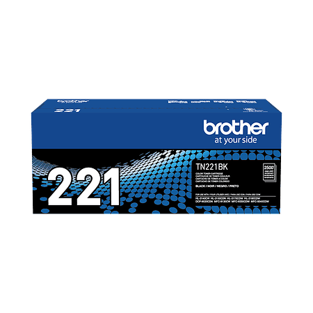 Brother TN221BK Toner Color Negro Rendimiento 2.500 Páginas