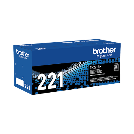 Brother TN221BK Toner Color Negro Rendimiento 2.500 Páginas