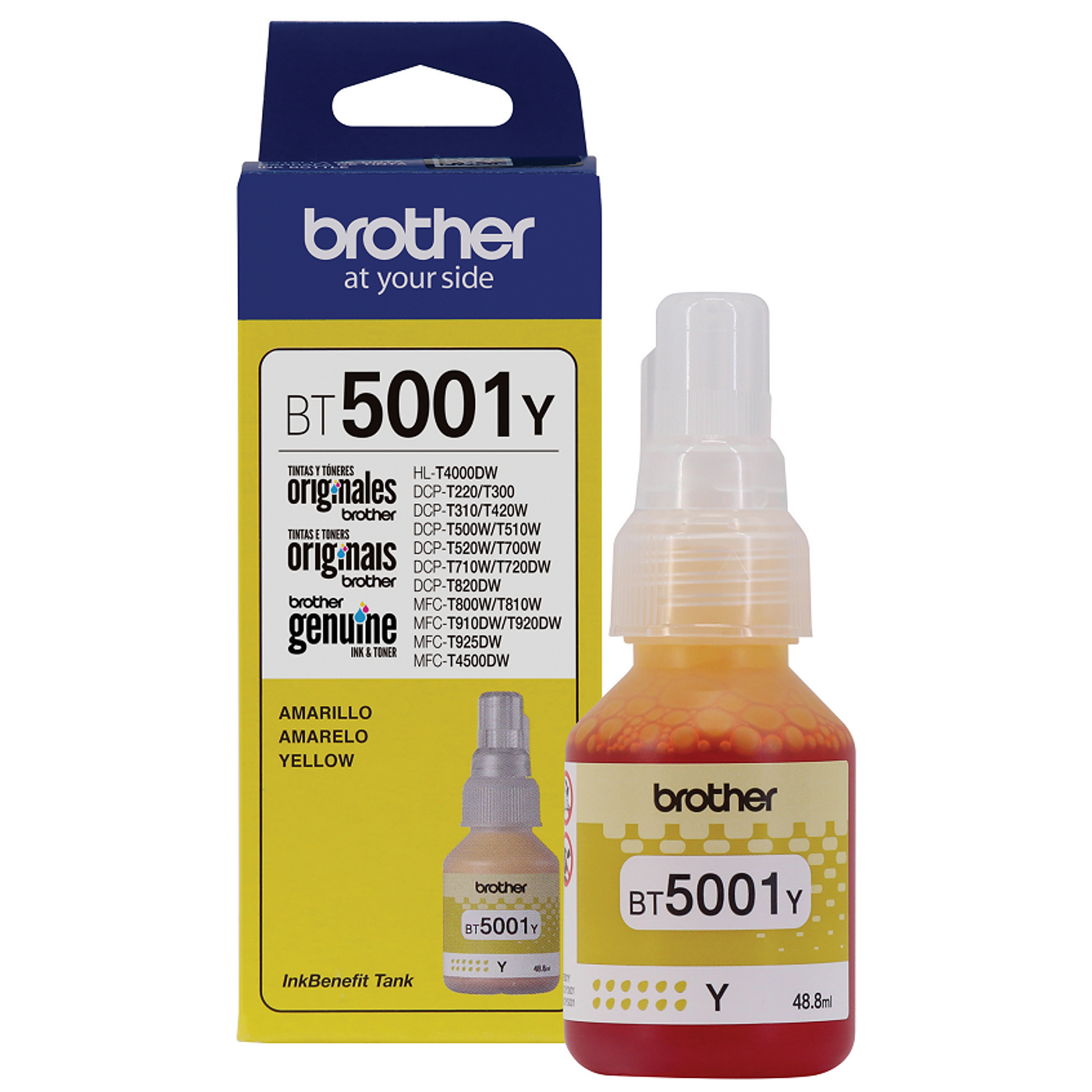 Brother BT5001Y Botella Tinta Amarillo 