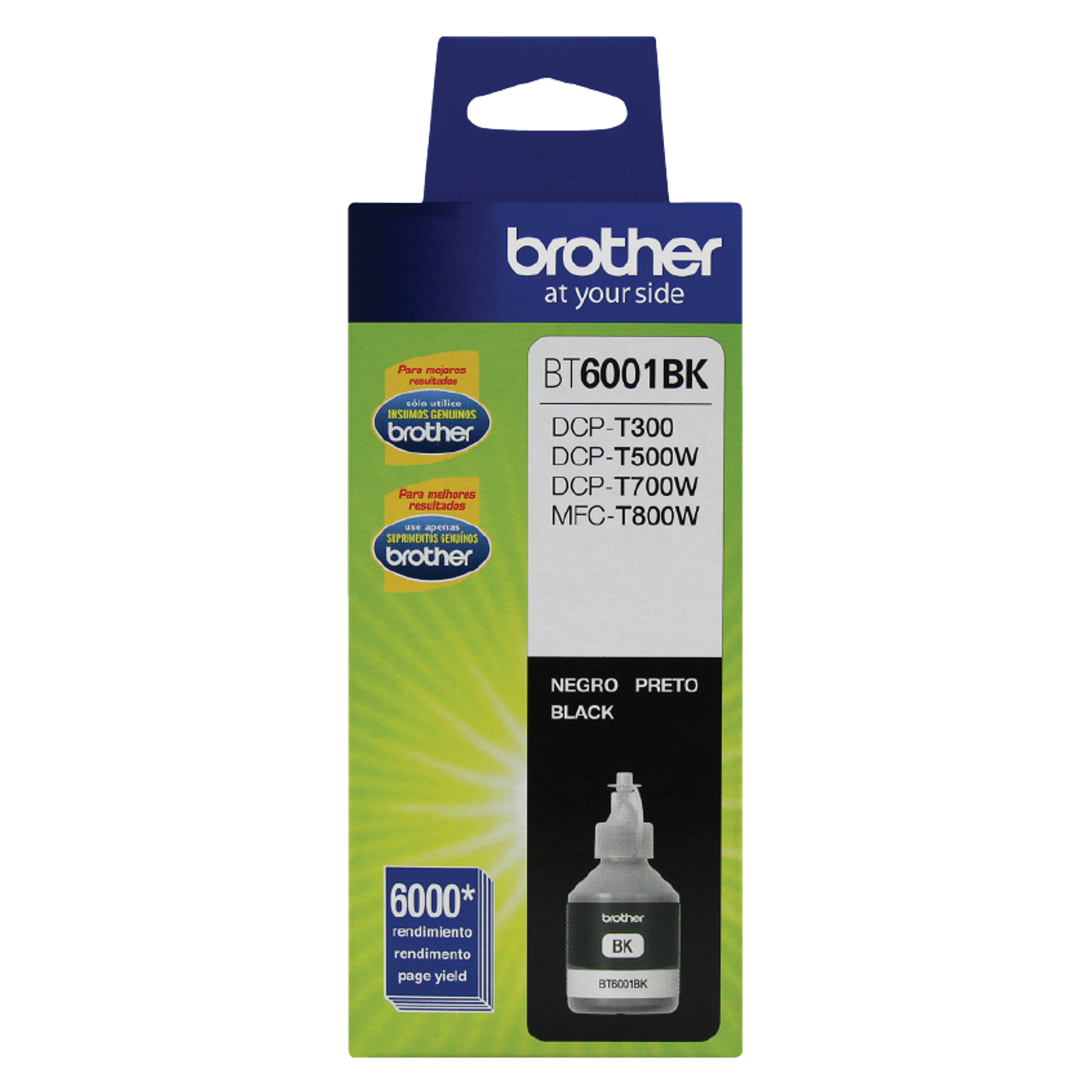 Brother BT6001BK Botella Tinta Negro 6000 Paginas