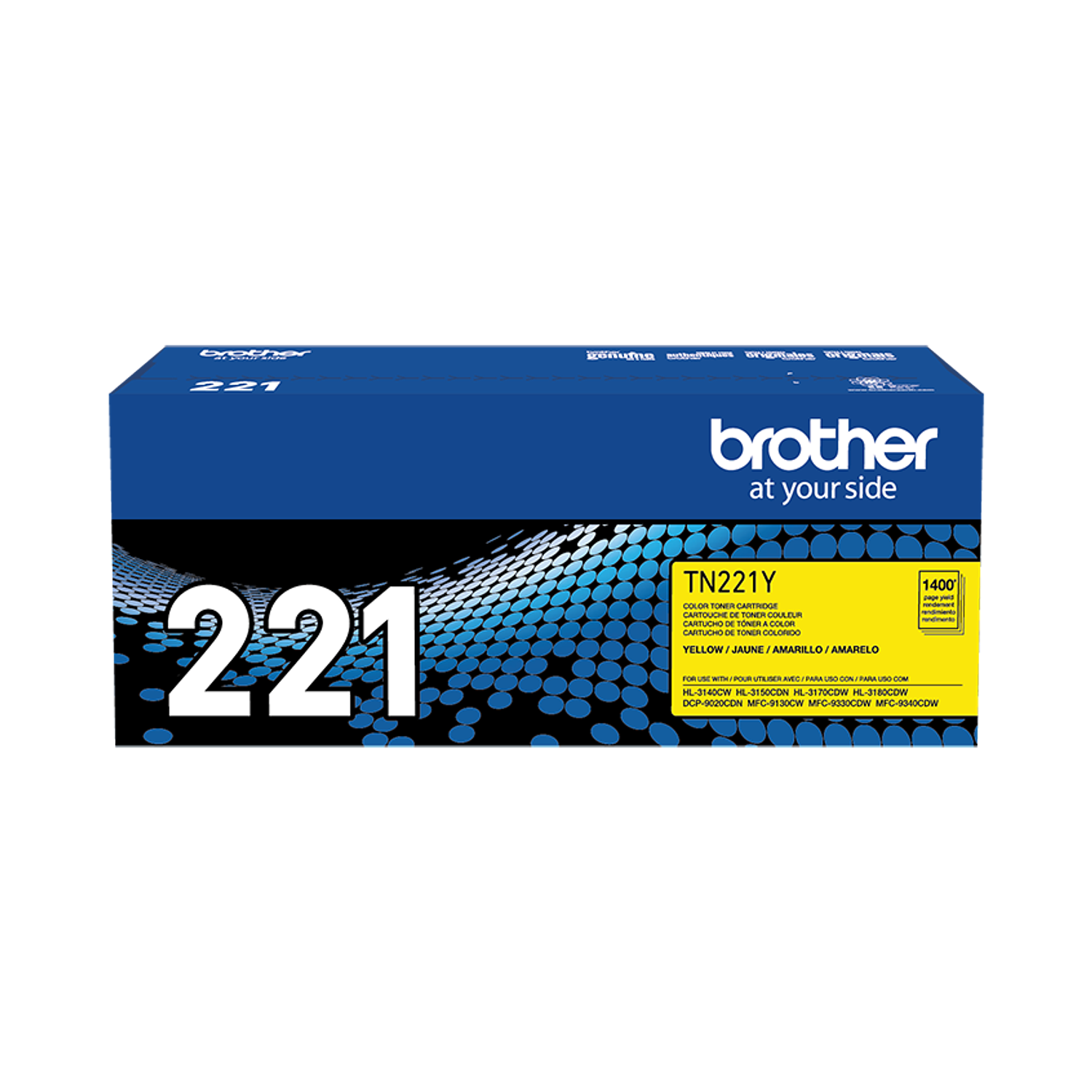 Brother TN221Y Toner Color Amarillo 1400 Páginas 1