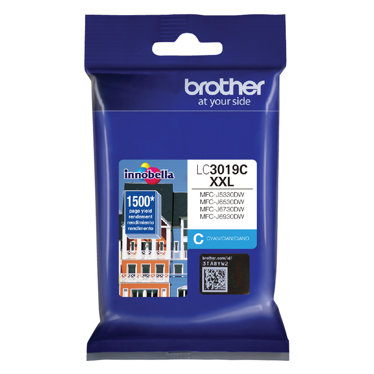 Brother LC3019C Cartucho Tinta Cian XXL  1