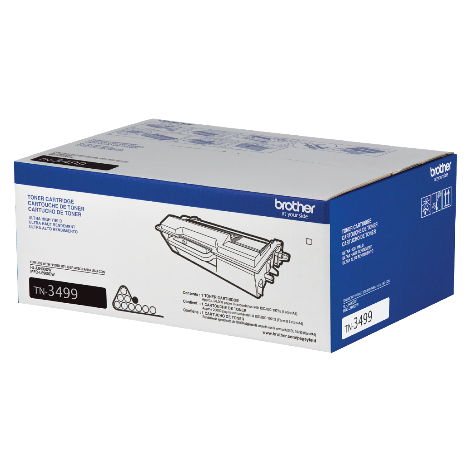 Brother TN3499 Tóner Color Negro Rendimiento 20.000 Paginas 2