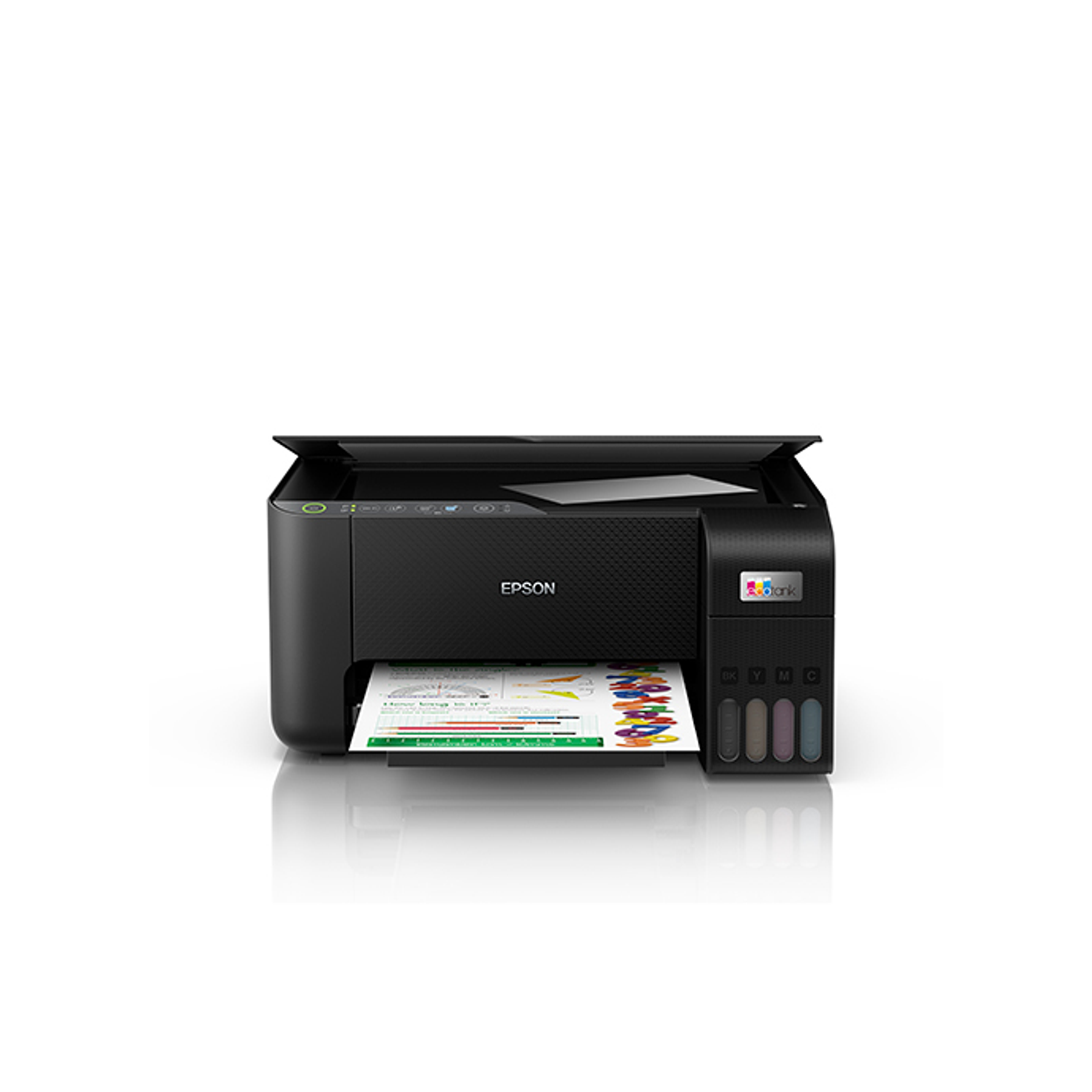 Impresora a color multifunción Epson EcoTank L3250 con wifi negra 110V