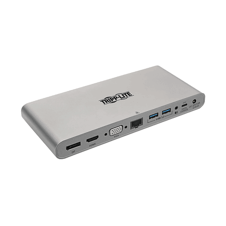 Tripplite Estación de Acoplamiento USB-C,HDMI,VGA,DP,USB-A/C,GbE