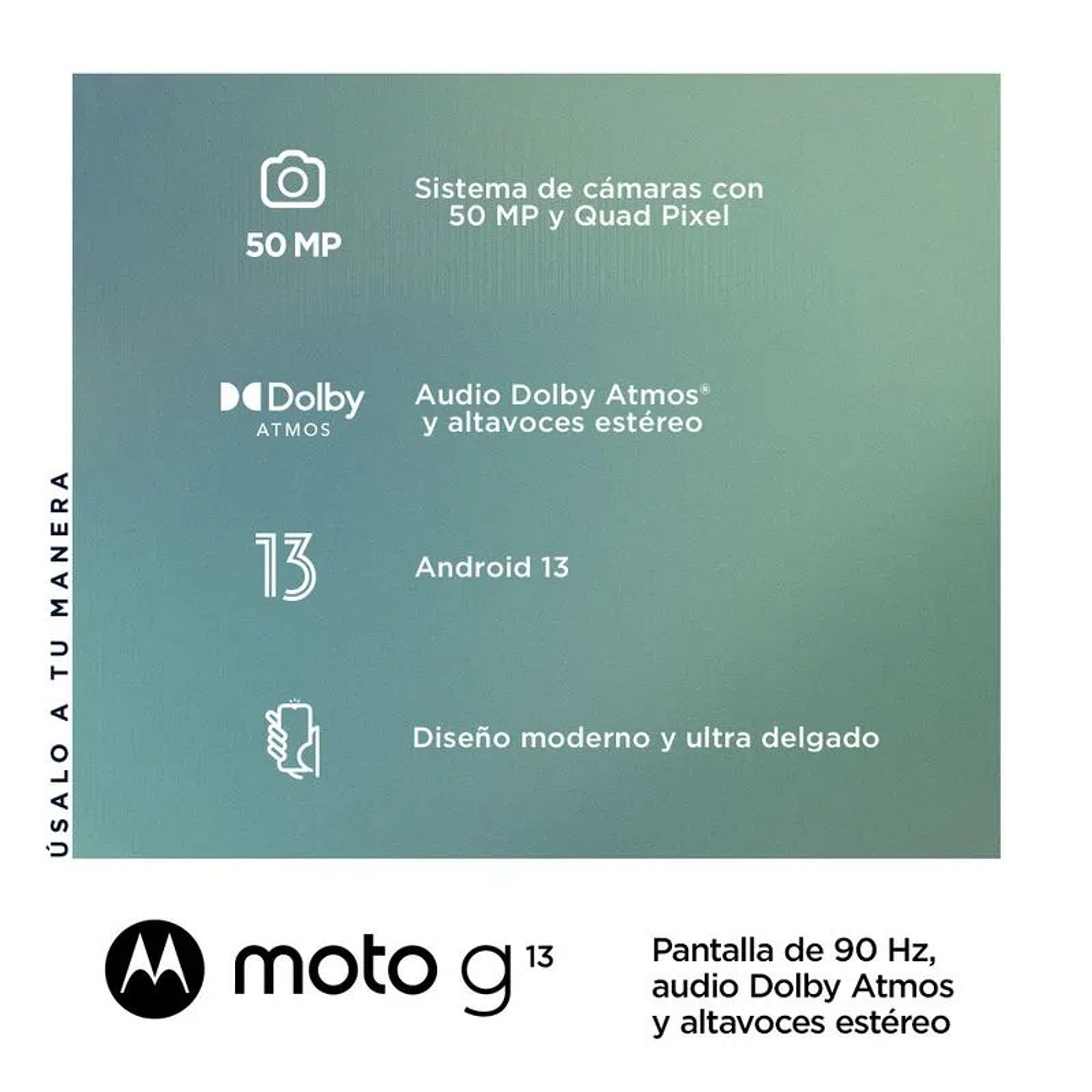 Motorola Moto G13 Celular 6.52 Pulgadas Azul