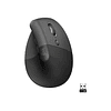 Logitech Lift Vertical Ergonomic Mouse Ergonómico Inalámbrico Color Negro