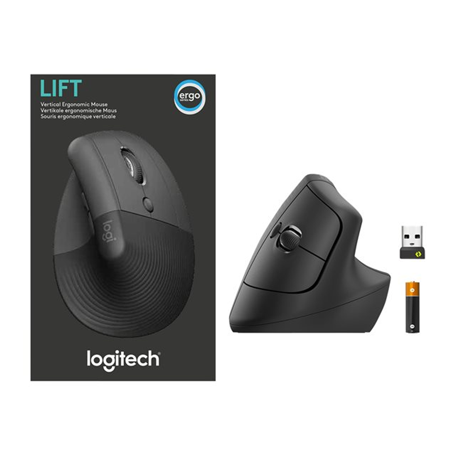 Logitech Lift Vertical Ergonomic Mouse Ergonómico Inalámbrico Color Negro 5