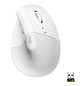 Logitech Lift Vertical Ergonomic Mouse Ergonómico Inalámbrico Color Blanco - Miniatura 1