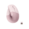 Logitech Lift Vertical Ergonomic Mouse Ergonómico Inalámbricos Color Rosa
