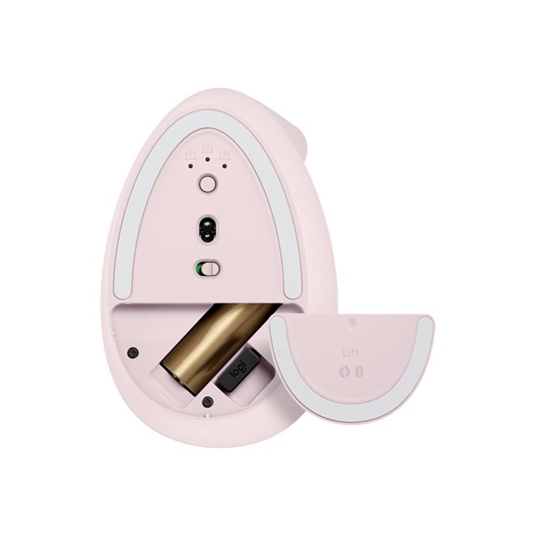 Logitech Lift Vertical Ergonomic Mouse Ergonómico Inalámbricos Color Rosa