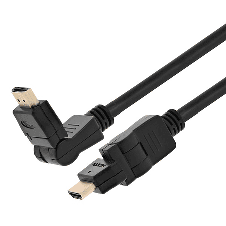 Xtech Cable HDMI macho a HDMI macho giratorio y pivotante
