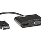 Tripp Lite Adaptador DisplayPort a VGA/HDMI, DP 1.2, 4K 30Hz - thumbnail 2
