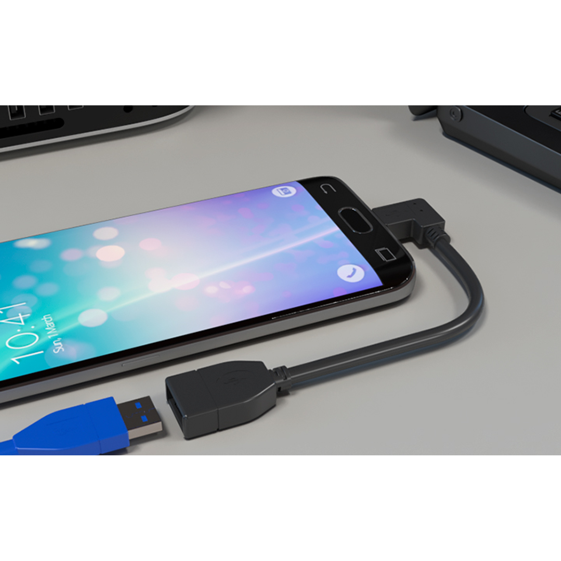 Xtech Adaptador Anfitrión Micro-USB Macho a USB-A Hembra