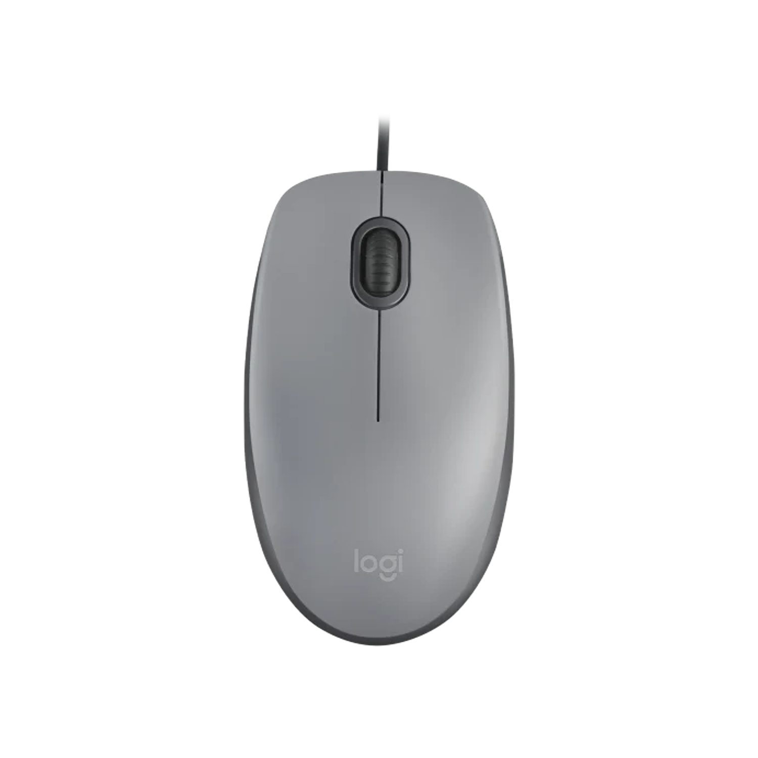 Logitech Mouse Con Cable M110 Silent Color Gris 1