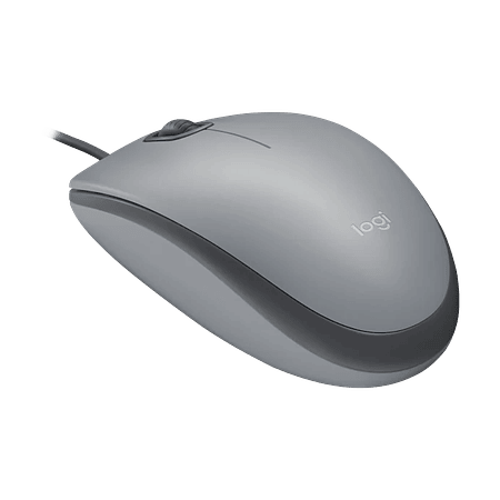 Logitech Mouse Con Cable M110 Silent Color Gris