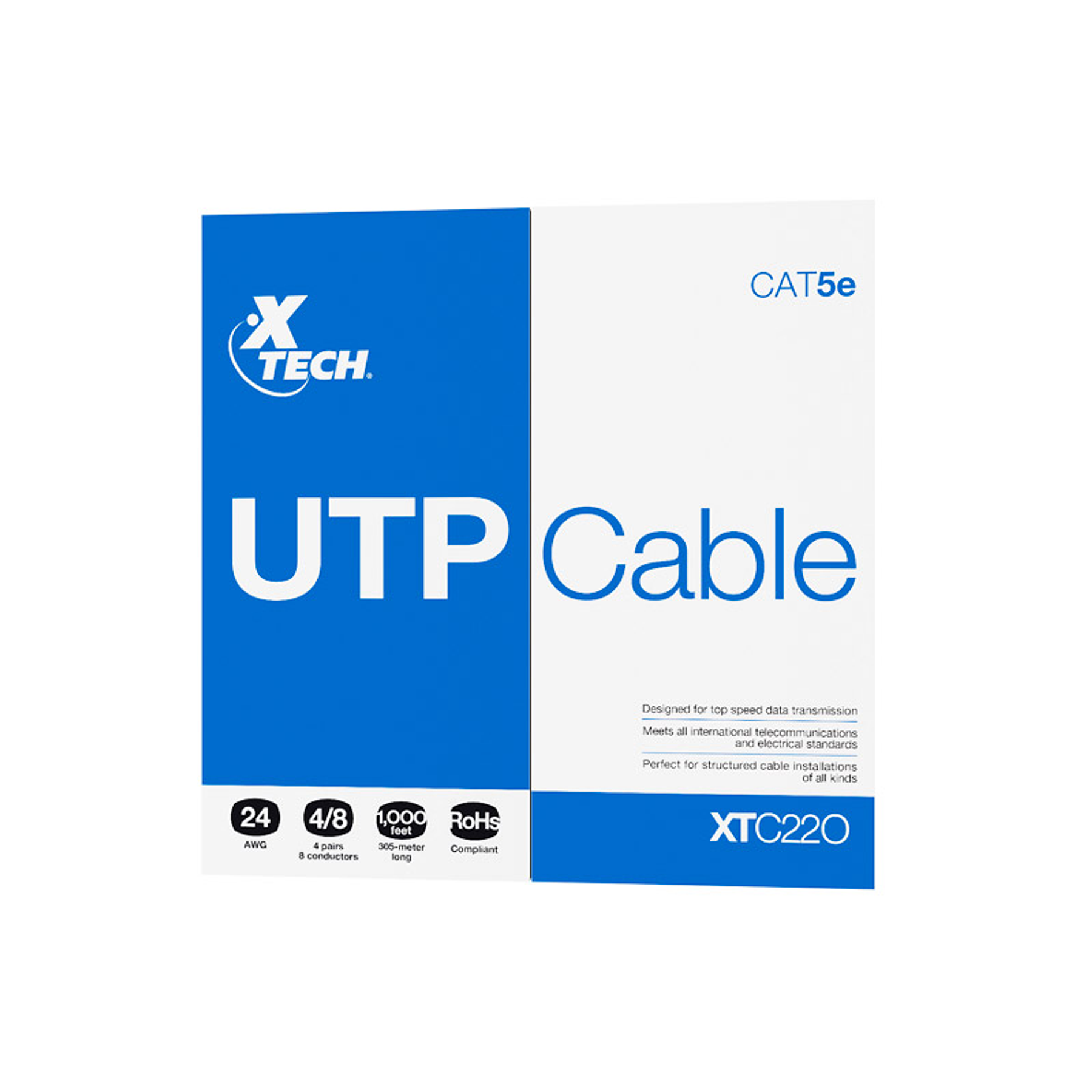 Xtech Cable UTP Cat5e Color Gris