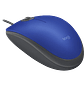 Logitech M110 SILENT Mouse, Tamaño Normal, Confortable, Wired, Click Silencioso, Color Azul - thumbnail 2