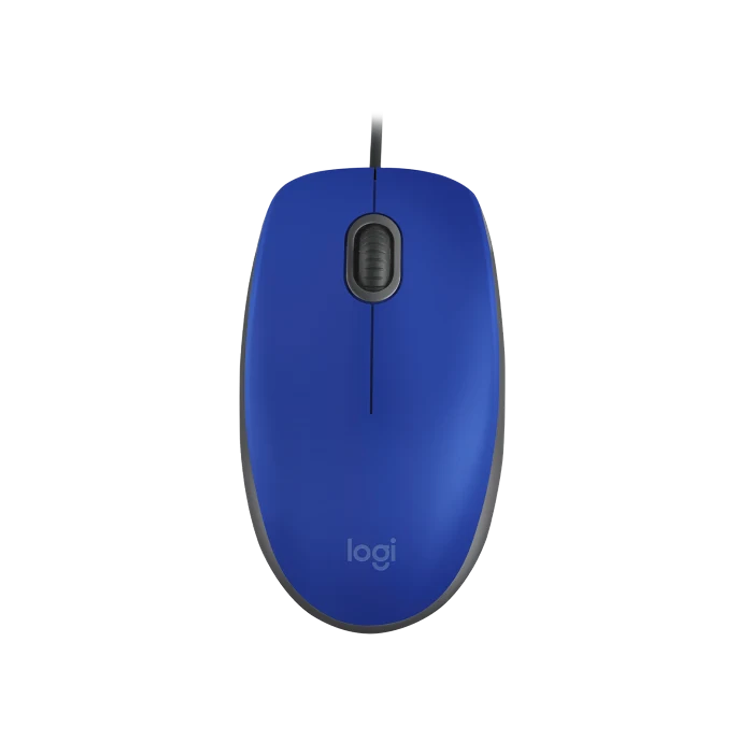 Logitech M110 SILENT Mouse, Tamaño Normal, Confortable, Wired, Click Silencioso, Color Azul 1
