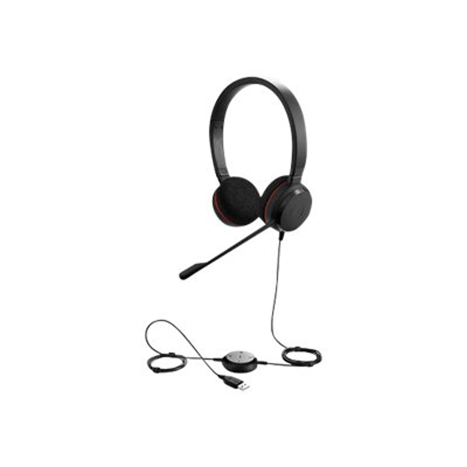 Jabra Evolve 20 MS Stereo Audífono Profesional, USB, Cancelación de Ruido, Gestión de Llamadas, Diadema, Micrófono Clear Sound, Compatible Microsoft Teams 1