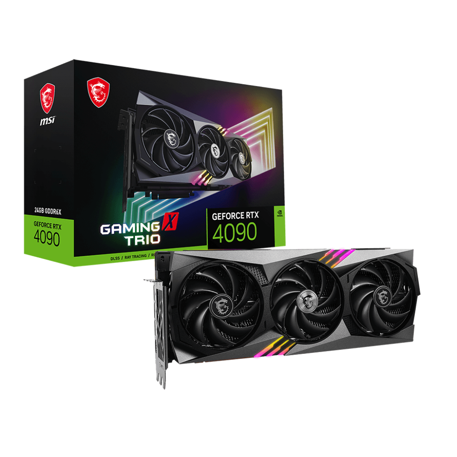 MSI GeForce RTX 4090 Gaming Trio 24GB GDDR6X 384-bit PCI-e 4.0 Tarjeta Grafica 1
