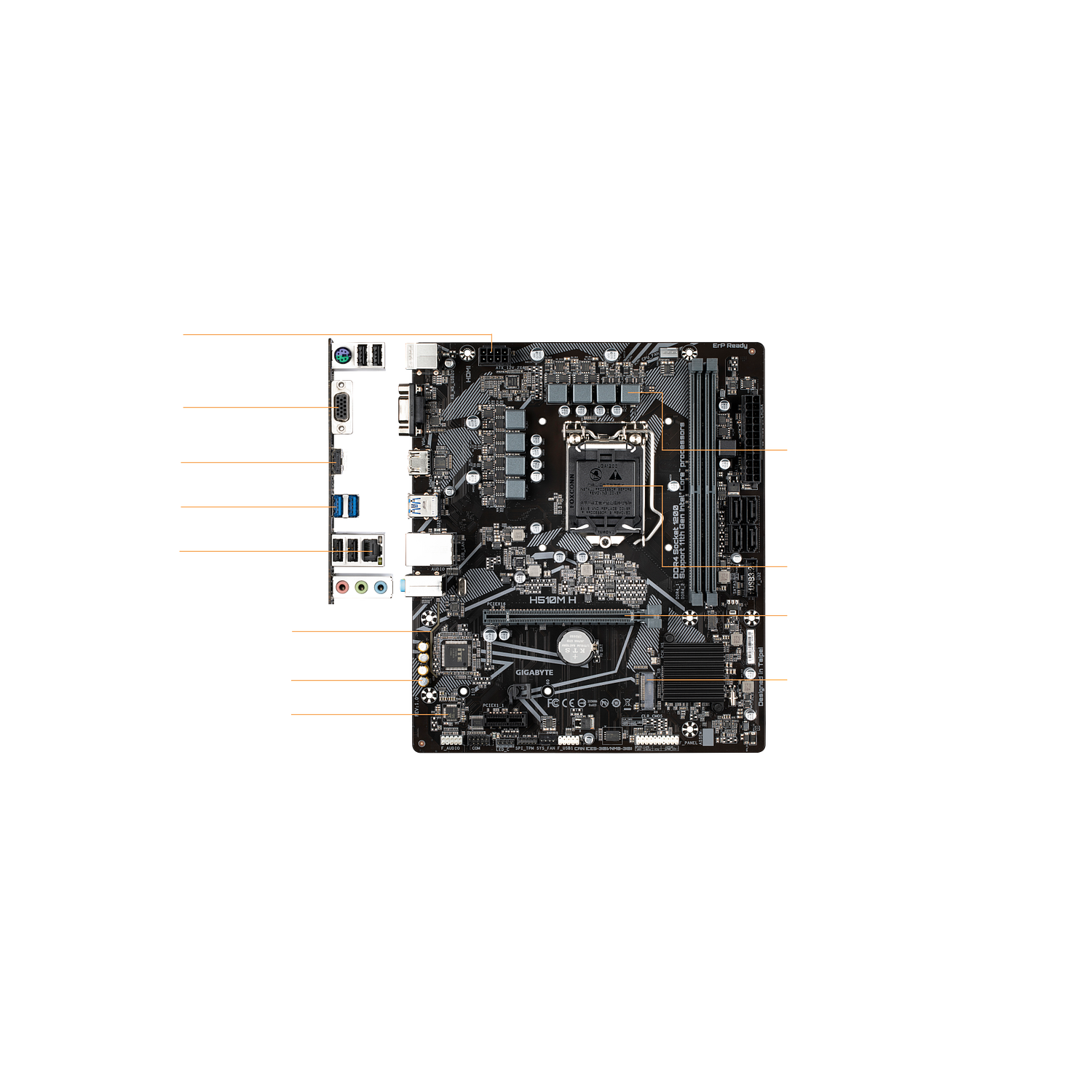 Gigabyte H510M H Placa Madre 3