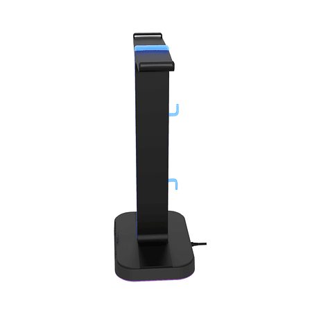 Xtech Yurei Soporte Doble para Auriculares con Luz RGB y 2 Puertos USB