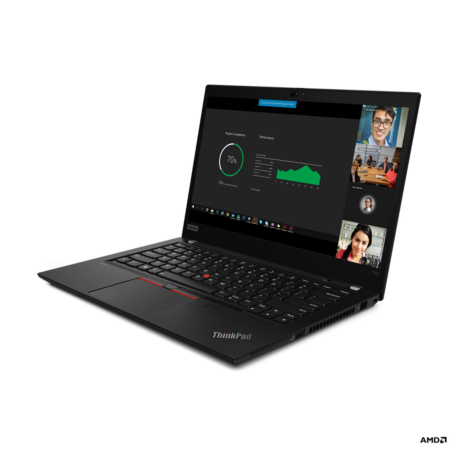 Lenovo ThinkPad T14 Gen 2 Notebook 14 Pulgadas AMD Ryzen 5 Pro 5650U  4