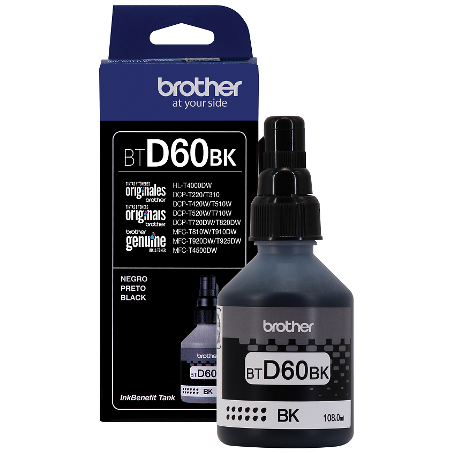 Brother BTD60BK Botella Tinta Negro