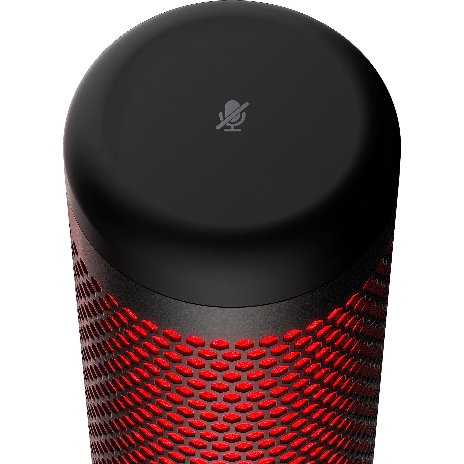 HyperX QuadCast Micrófono Gamer USB Color Rojo y Negro 