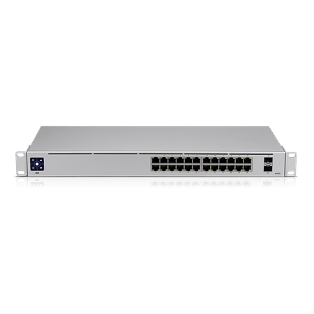  Ubiquiti switch UniFi USW-24 de 24 Puertos (Gestionado, 52 Gbps, 1G SFP, GbE RJ45)