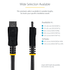 Cable DisplayPort 1,8m Certificado con Pestillos  Negro