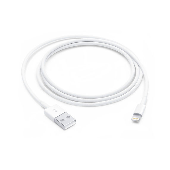 Cable de Datos Apple Lightning a USB Original 1 Metro - Blanco / Tamaño Único