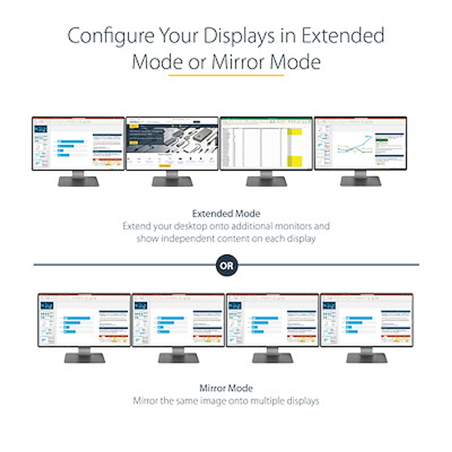 StarTech Hub MST Para Cuatro Monitores DisplayPort Windows 8
