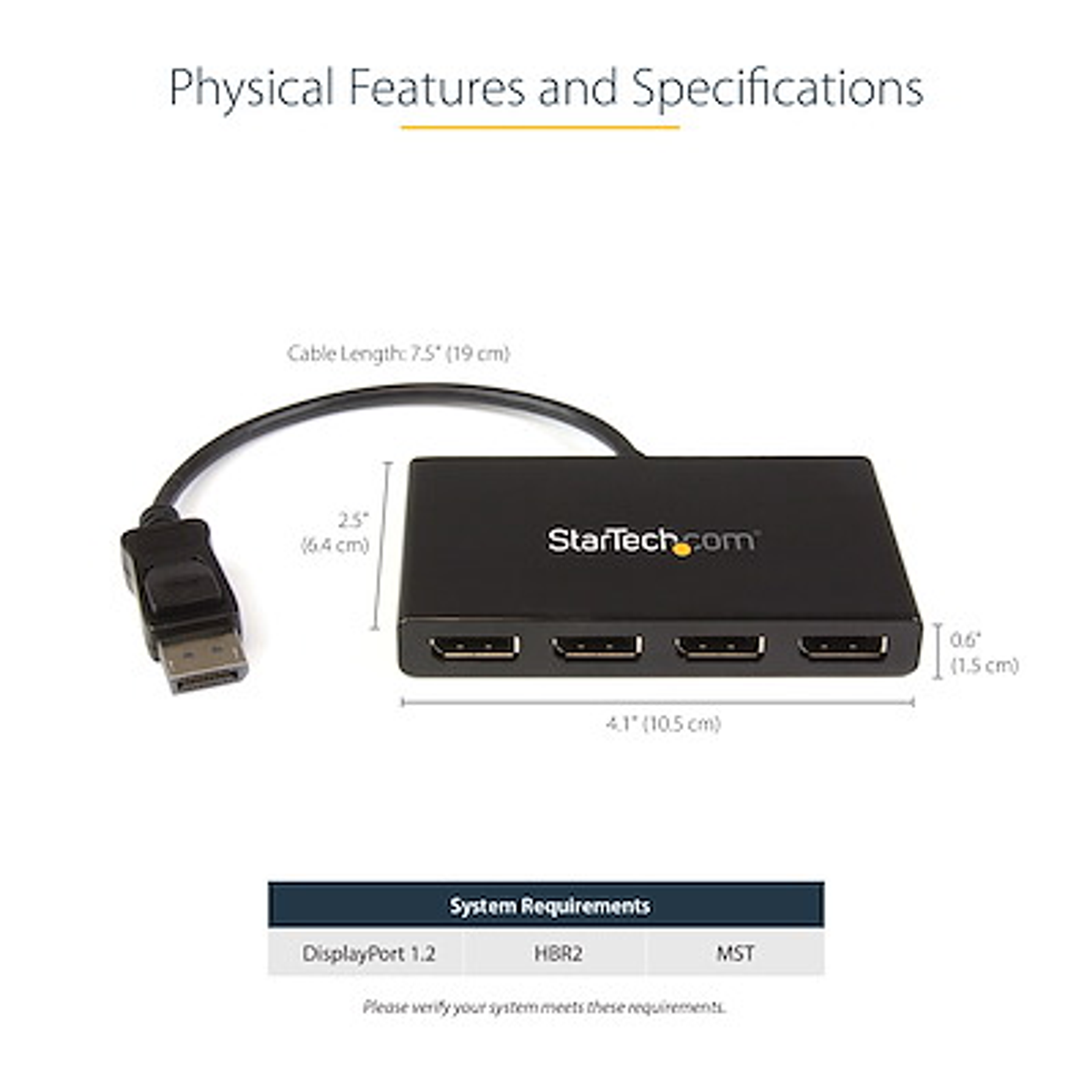 StarTech Hub MST Para Cuatro Monitores DisplayPort Windows